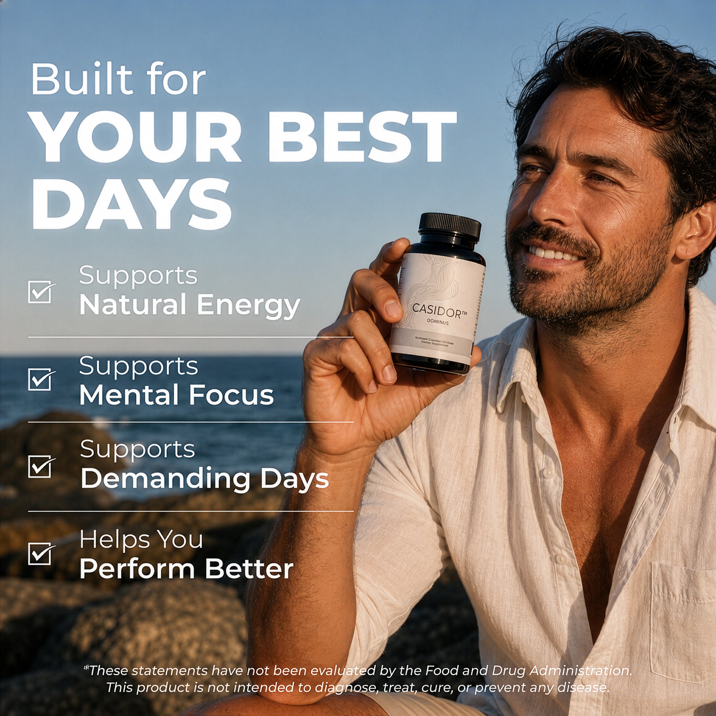 Casidor Dominus Multivitamins for Men | AM and PM Performance Formula