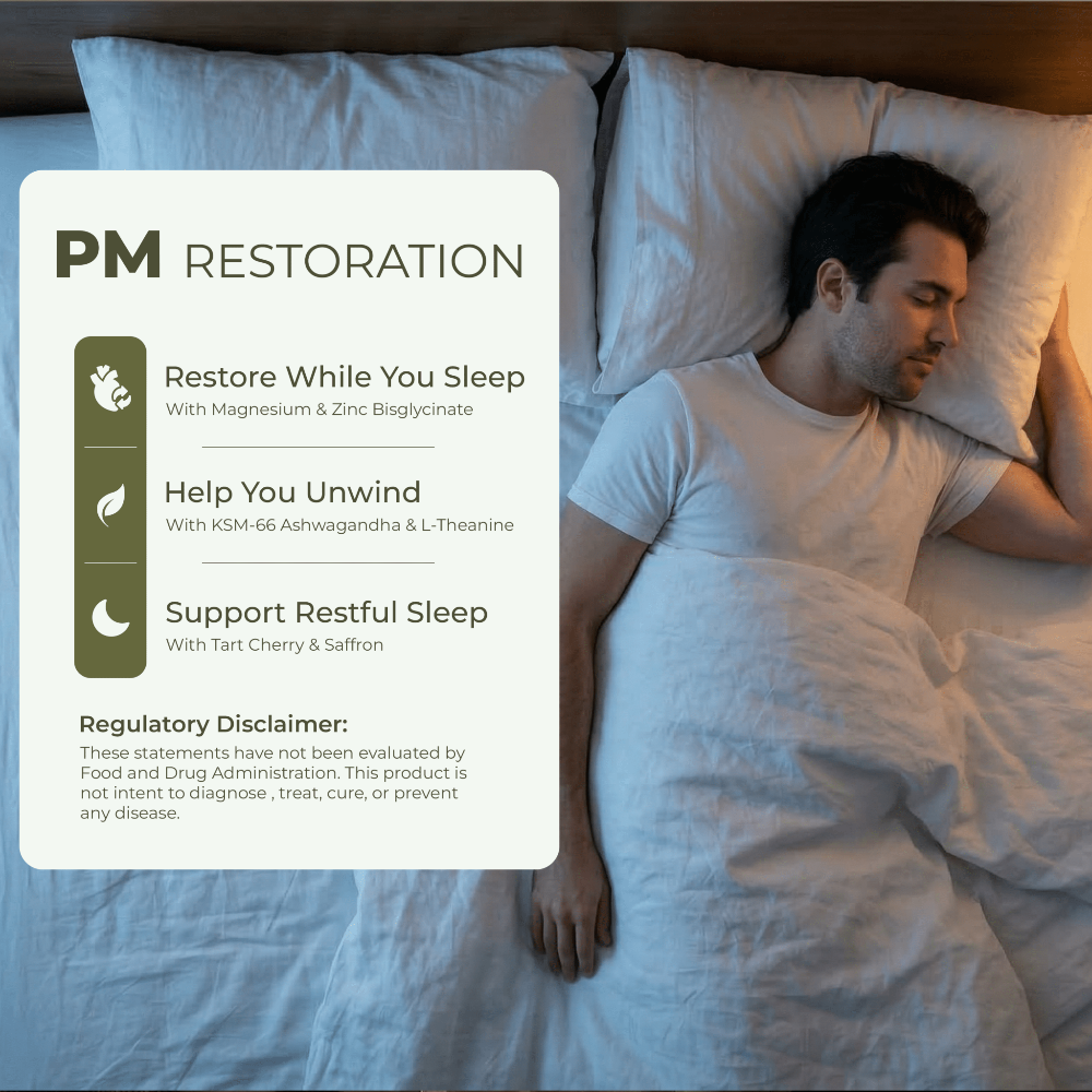 Casidor Dominus Multivitamins for Men | AM and PM Performance Formula | PM Restoration | Recovery, Sleep, Relaxation, night-time regulation.