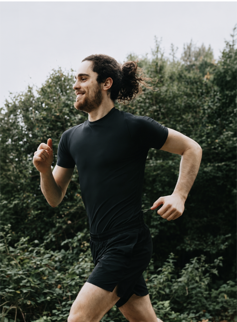Man moving with focus and purpose